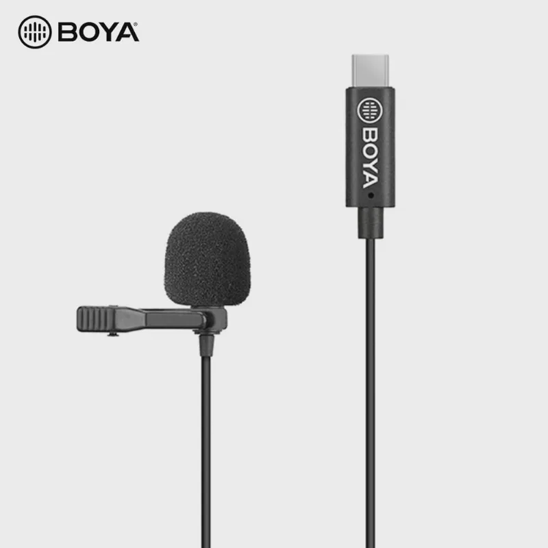 Microfone Boya By-M3 Lapela Omnidirecional Type-C