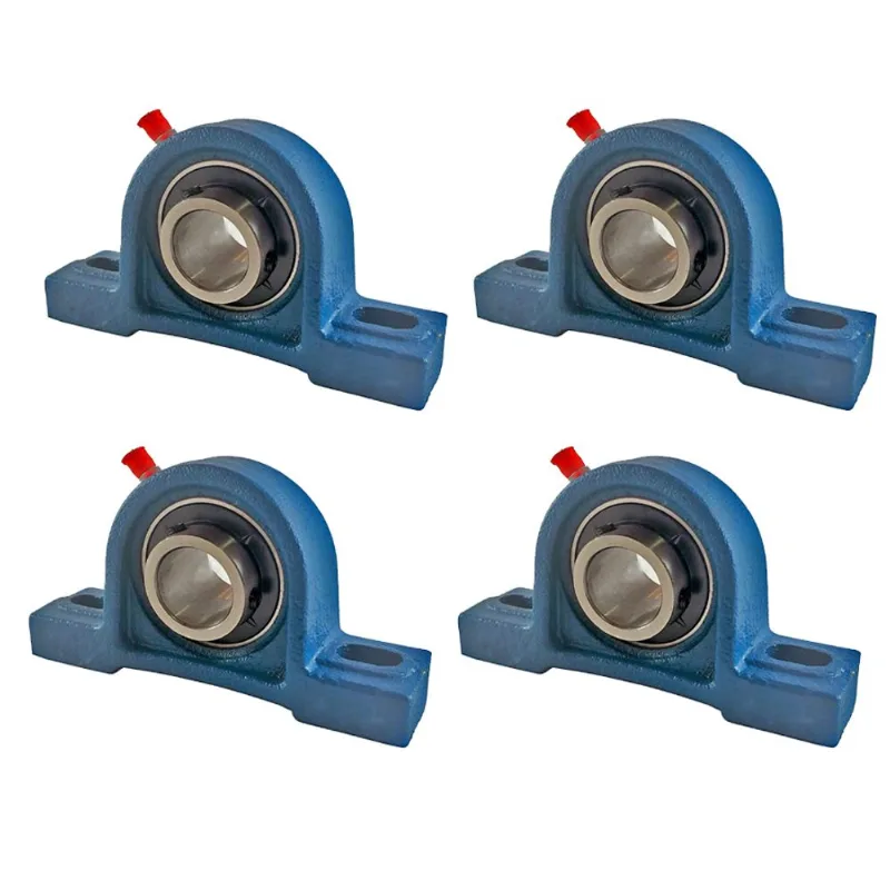 Kit 4 Mancal Pedestal P206 Com Rolamento 30mm