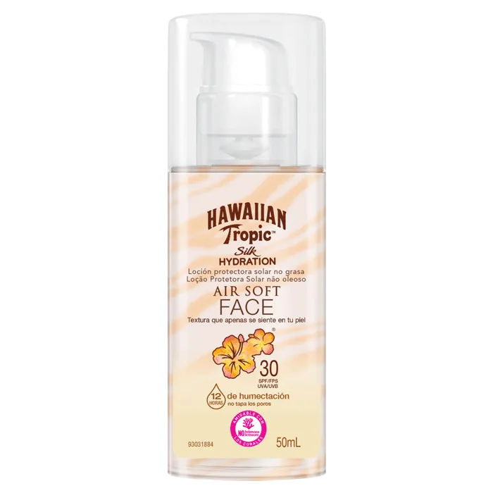 Protetor Solar Facial Hawaiian Tropic FPS 30 Silk Hydration 50ml - HAWAIIAN TROPIC