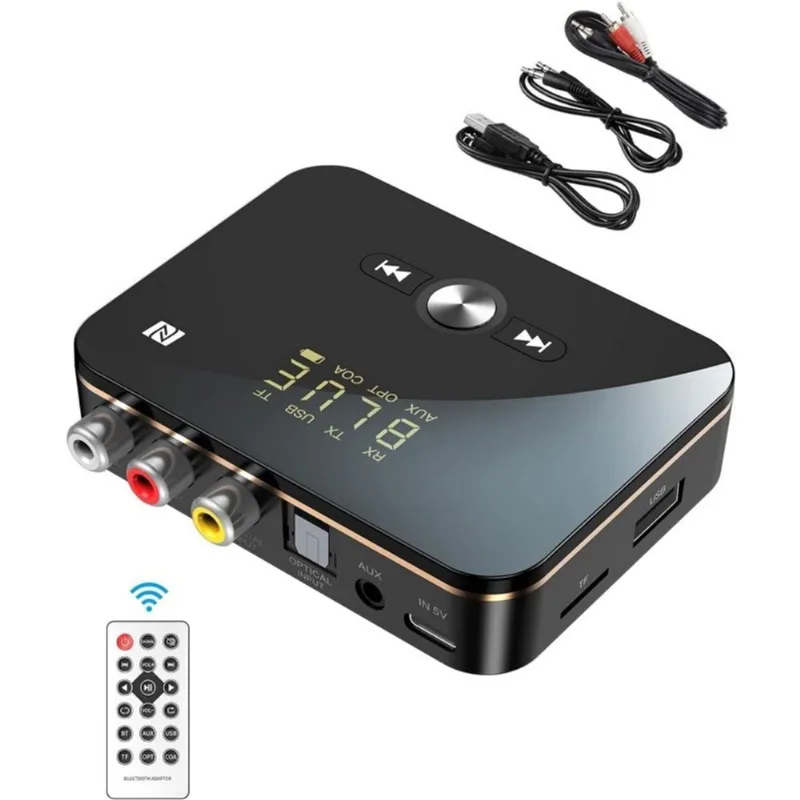 Transmissor Bluetooth, adaptador e receptor, conversor óptico
