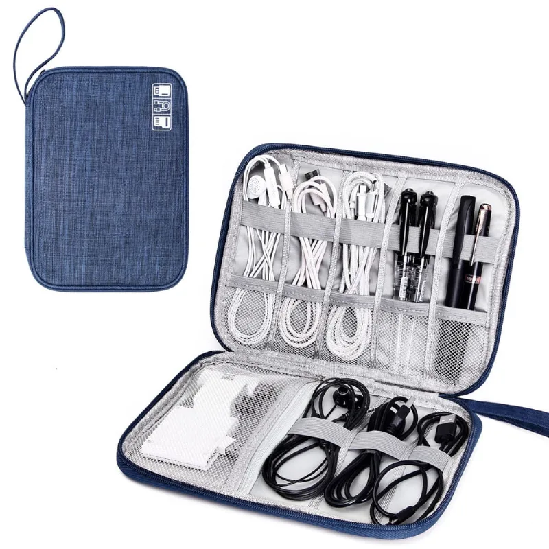 Organizador de eletrônicos de viagem sellyfelly Portable Cable Organ