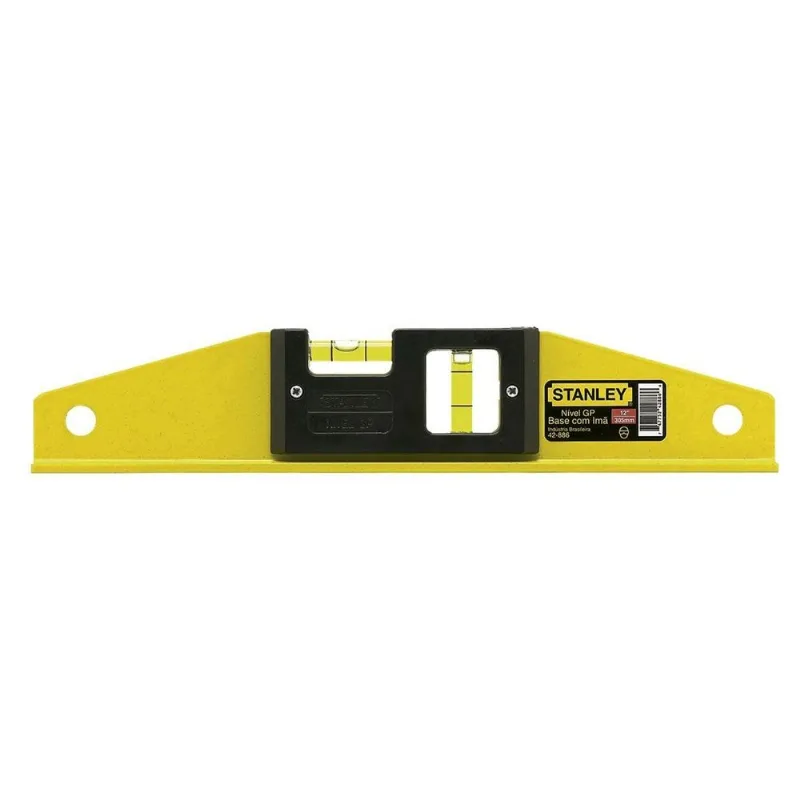 Nível De Alumínio Stanley 12" Base Magnética