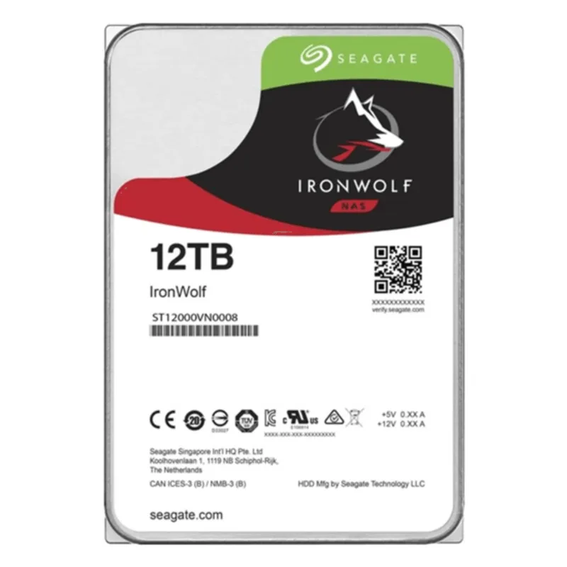 Hd Interno Seagate 3.5 Ironwolf Nas 12tb Sata 3 7200rpm - St12000vn0008