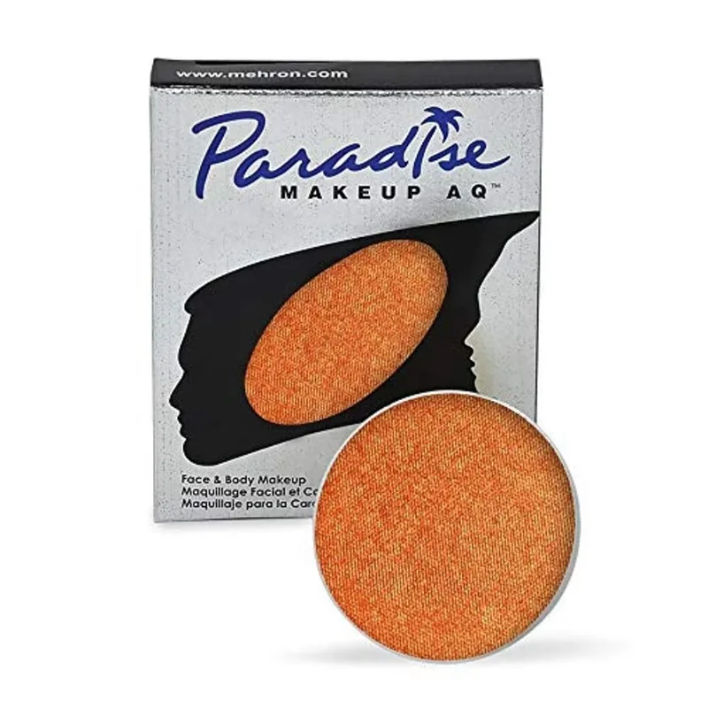 Mehron Makeup Paradise Makeup aq Refill (.25 oz) (Laranja Metálica)