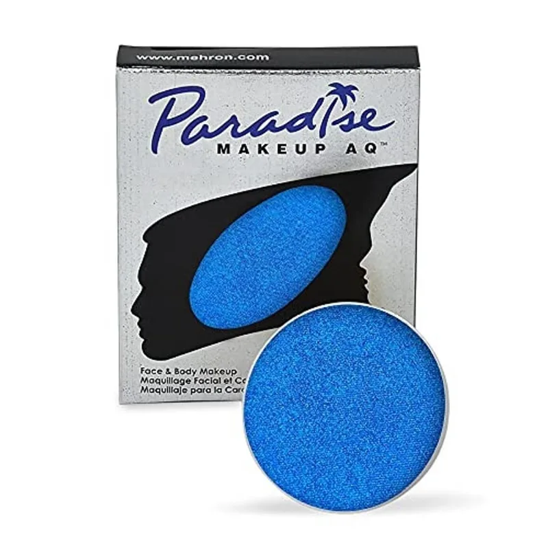 Mehron Makeup Paradise Makeup aq Refill (.25 oz) (Azul Escuro Metálico)