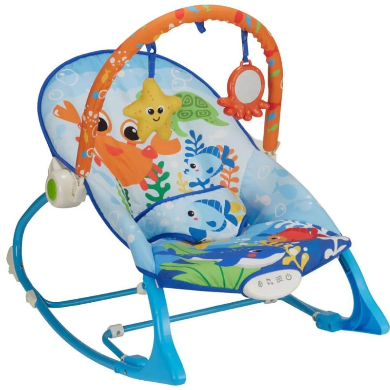 Cadeirinha Descanso Smile Vibratória Ruído Branco O Bebê