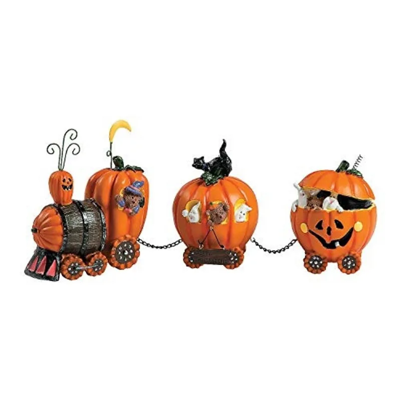 Trem Expresso de Abóbora para Decorações de Halloween - Fall Home Decor Table Top Figurines