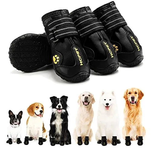 Botas de cão Hcpet impermeáveis com alças reflexivas, sapatos de cão para filhotes de cachorro pequenos médios grandes protetores de pata ao ar livre - Não Disponível