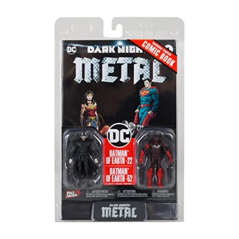 Dc Direct - Jogos 3 Figura com Comic 2Pk Wave 1 - Batman