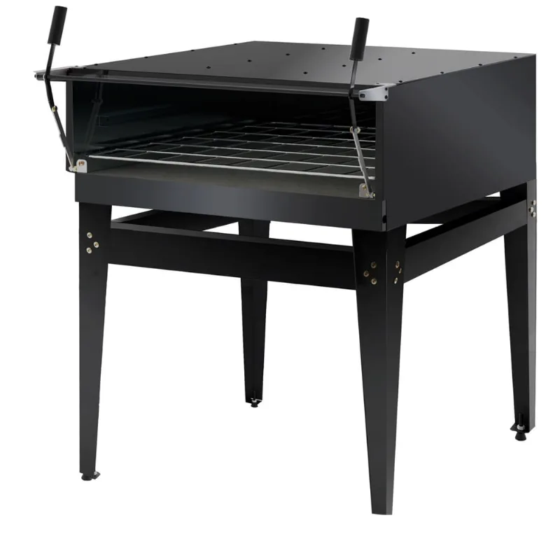 FG80GLP Assador Guilhotina a gas glp 80x80cm com cavalete