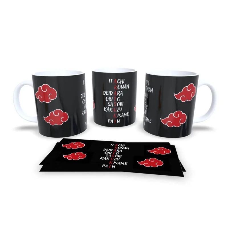 Caneca Akatsuki Naruto de Porcelana - Não Disponível
