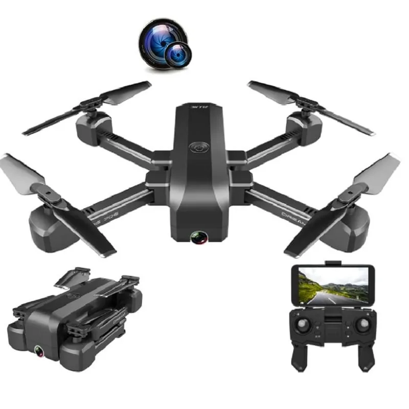 Desempenho De Elite: Drone Tamanho Real Profissional 2024 Com Duas Câmeras Hd, Wi-fi E Longa Duração De Bateria