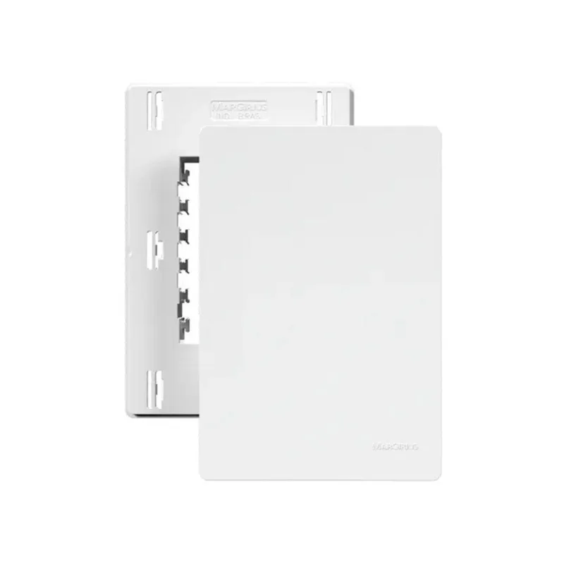 Placa Cega Infiniti Plus Com Suporte 4x2 Branco Margirius