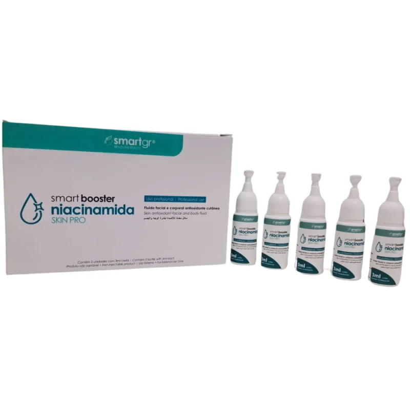 Kit 5 Smart Booster Niacinamida Skin Pro Uniformizador 3ml - Não Disponível