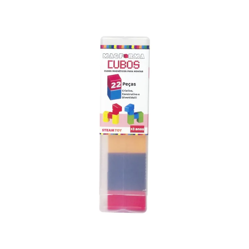 Jogo Magnético para Montar - Magforma - Cubos 22 peças