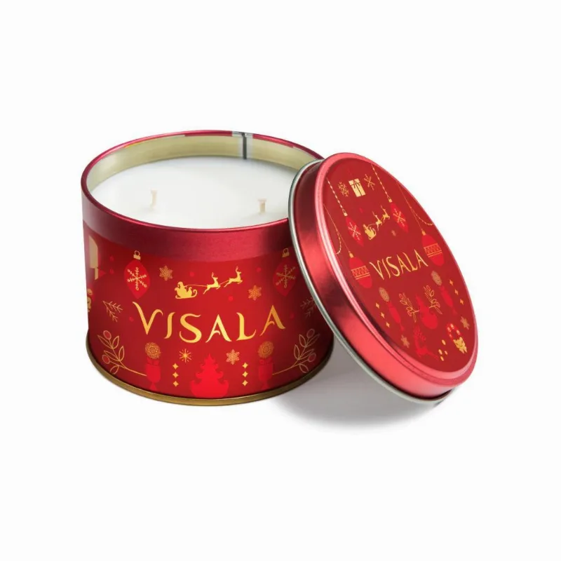 Vela Aromatizante Natal Lata 400g- Visala