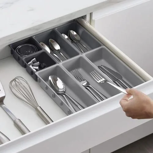 Organizador De Gaveta Porta Talheres Utensilios Separador - Não Disponível
