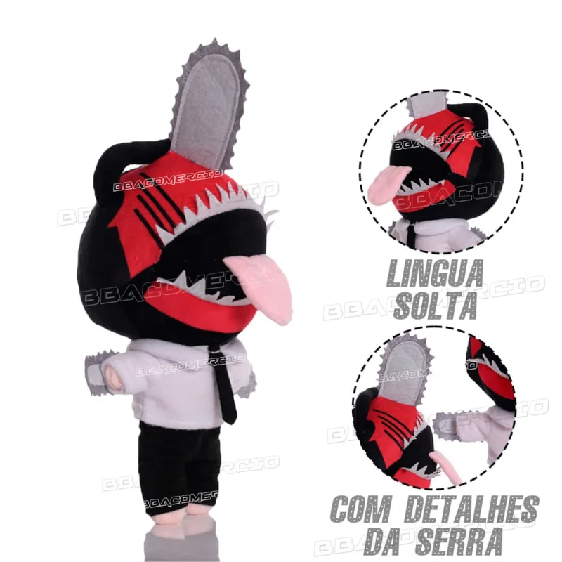 Brinquedo Mangá Pelúcia Denji Homem Motosserra Chainsaw Man