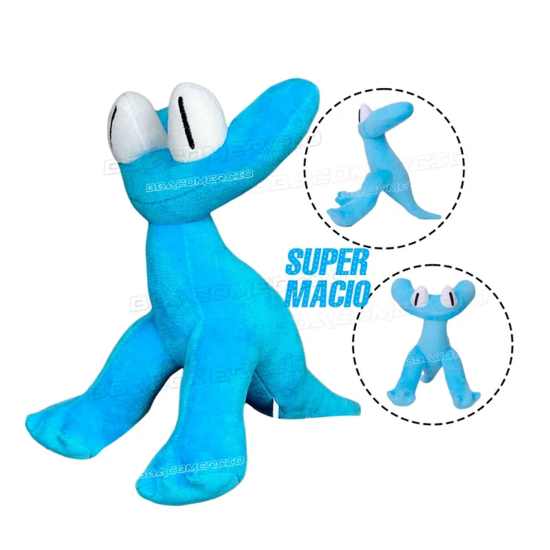 Boneco Pelúcia Rainbow Friends Capitulo 2 Monstro Ciano Blue