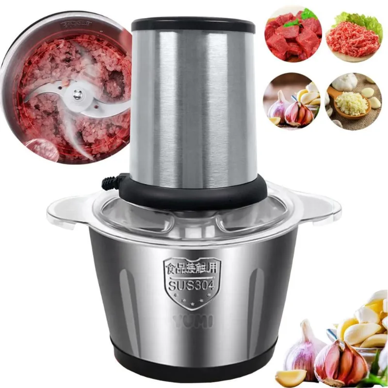 Moedor Elétrico Alimentos 850W Carnes Picador Legumes 220V
