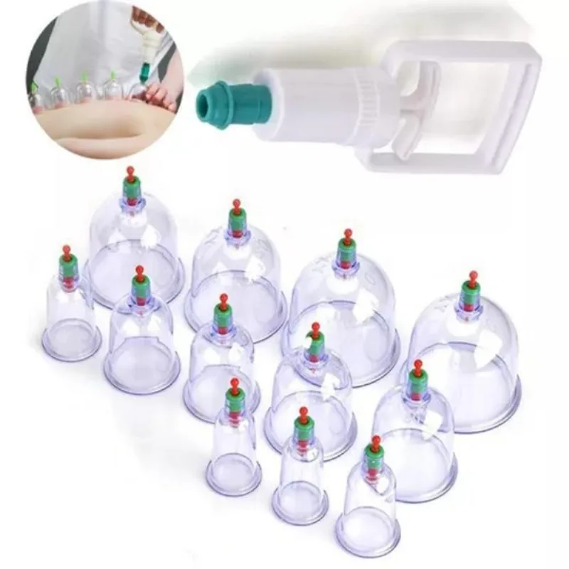 Kit 12 Ventosas De Vidro Terapia Com 12 Peças Completo