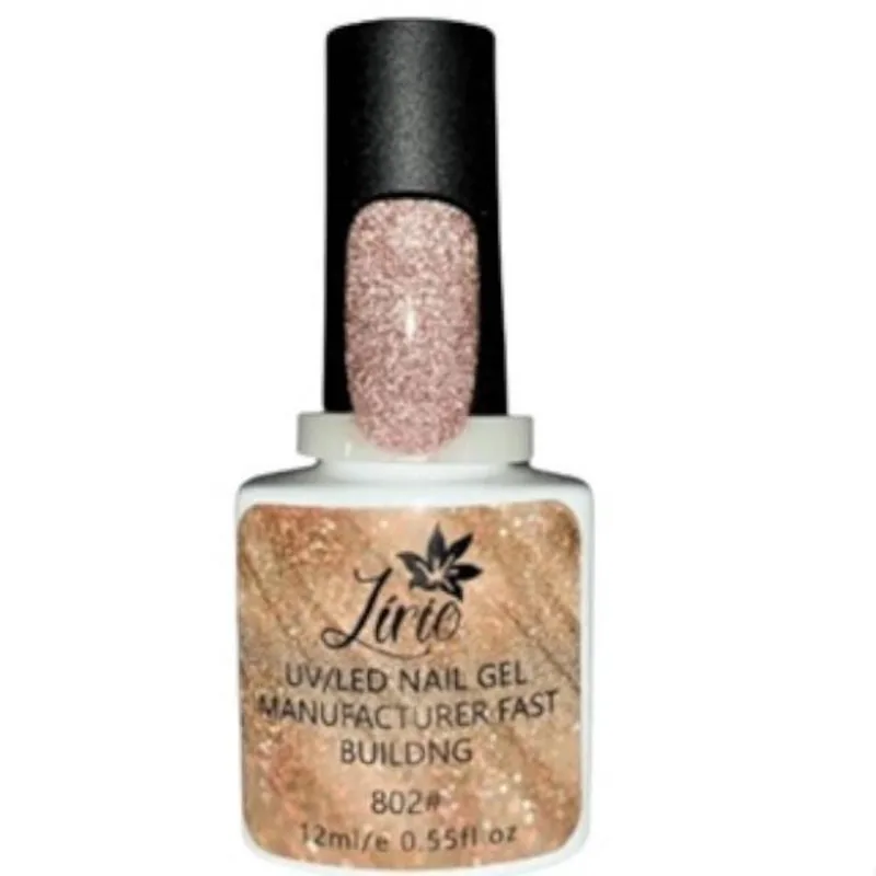 Esmalte Gel Lirió Unha Profissional Griter Dourado Refletivo