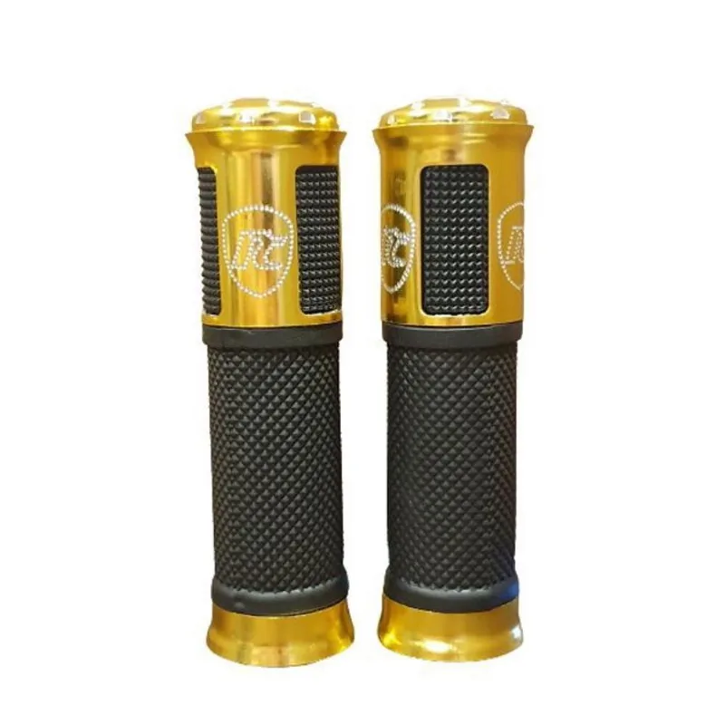 Manopla Esportiva Alumínio Punho Moto Anti Derrapante Gold