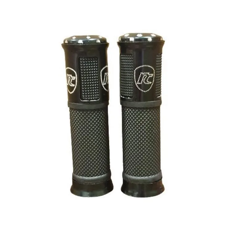 Manopla Esportiva Alumínio Punho Moto Anti Derrapante Preto
