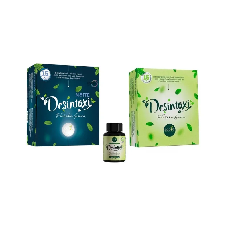 Kit Chá Desintoxi Noite + Desintoxi Misto + Capsulas Eccos