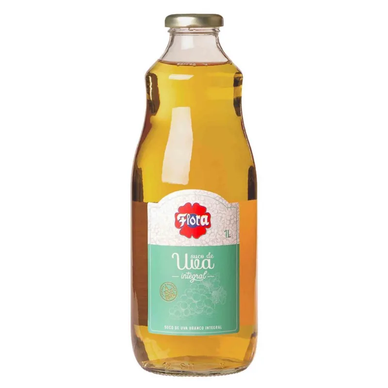 Suco De Uva Branco Integral Flora 1L