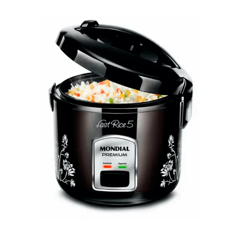 Panela Eletrica de Arroz Mondial Fast Rice 5 NPE-08-5X Preto 220V