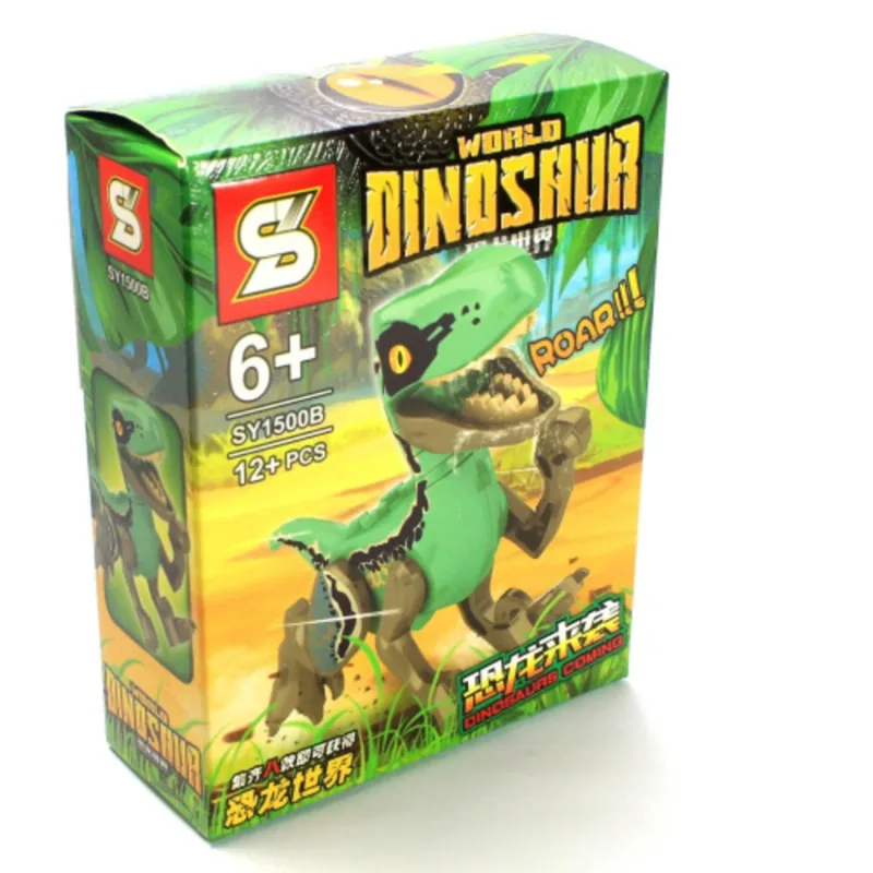 Brinquedo Dinossauro Jurassic World de Montar Estilo LEGO Colecionável 5