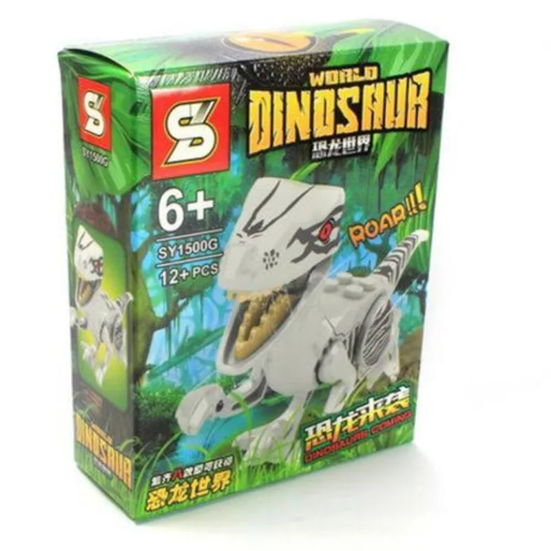 Brinquedo Dinossauro Jurassic World de Montar Estilo LEGO Colecionável 1