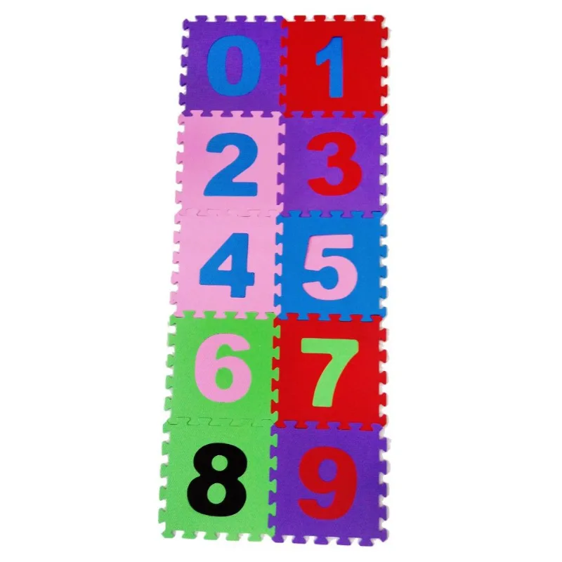 Tatame Eva Numerais 28cmx28cmx8mm Com 10 Peças Riplas