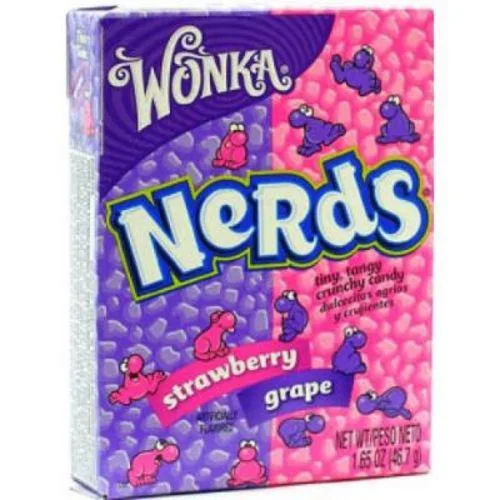 Bala Nerds Wonka Uva E Morango 46,7g - Não Informado