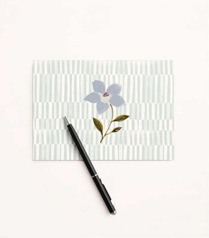 Cartão Com Envelope Florescer Azul 1 Unidade - LC