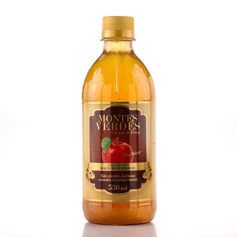 VINAGRE VIVO DE MAÇÃ MONTES VERDES - 534ML - Montes Verdes