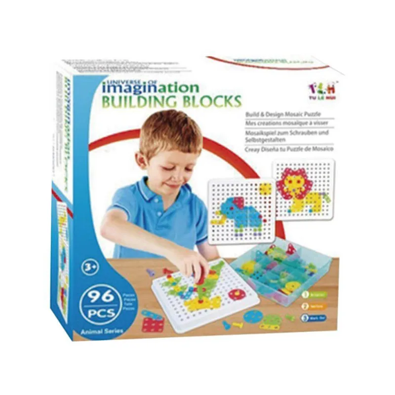 Blocos de Construção 96 peças-Steam Toys-Brinquedo Educativo