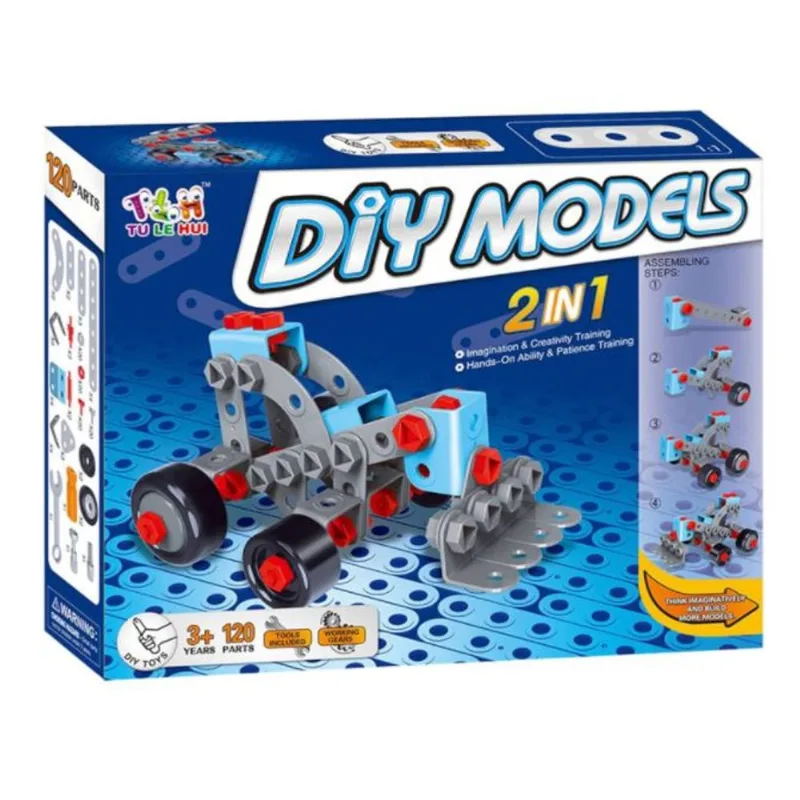 BLOCOS DE MONTAR INFANTIL DIY MODELS CAMINHÕES DE CONSTRUÇÃO