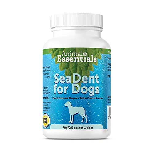 Animal Essentials Seadent Kelp &amp; Enzyme Plaque &amp; Tarter Control For Dogs, 2.5 Oz - Made In Usa, Healthy Teeth &amp; Gums - Não Informado