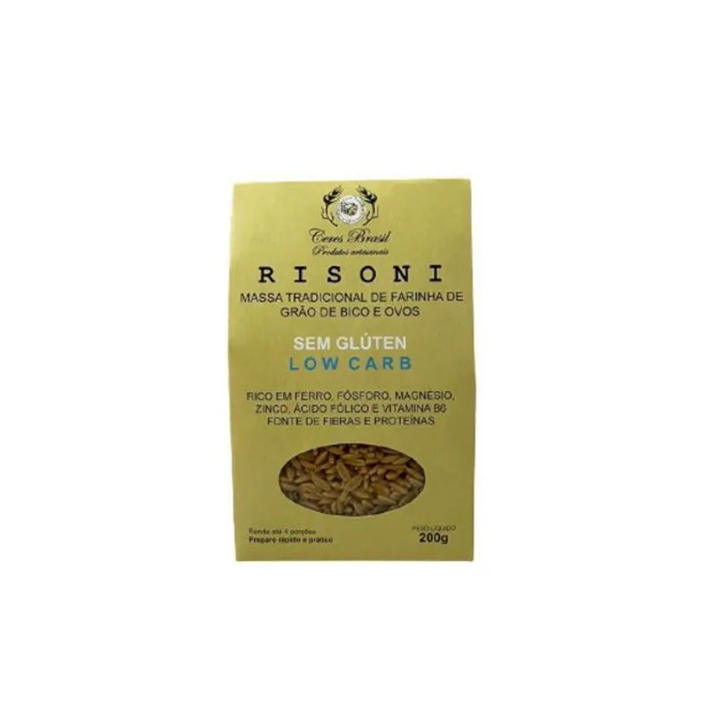 Macarrão Risoni De Grão De Bico Sem Glúten Ceres 200G