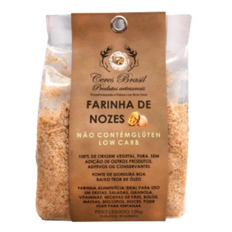 Farinha De Nozes Sem Glúten Ceres 150G