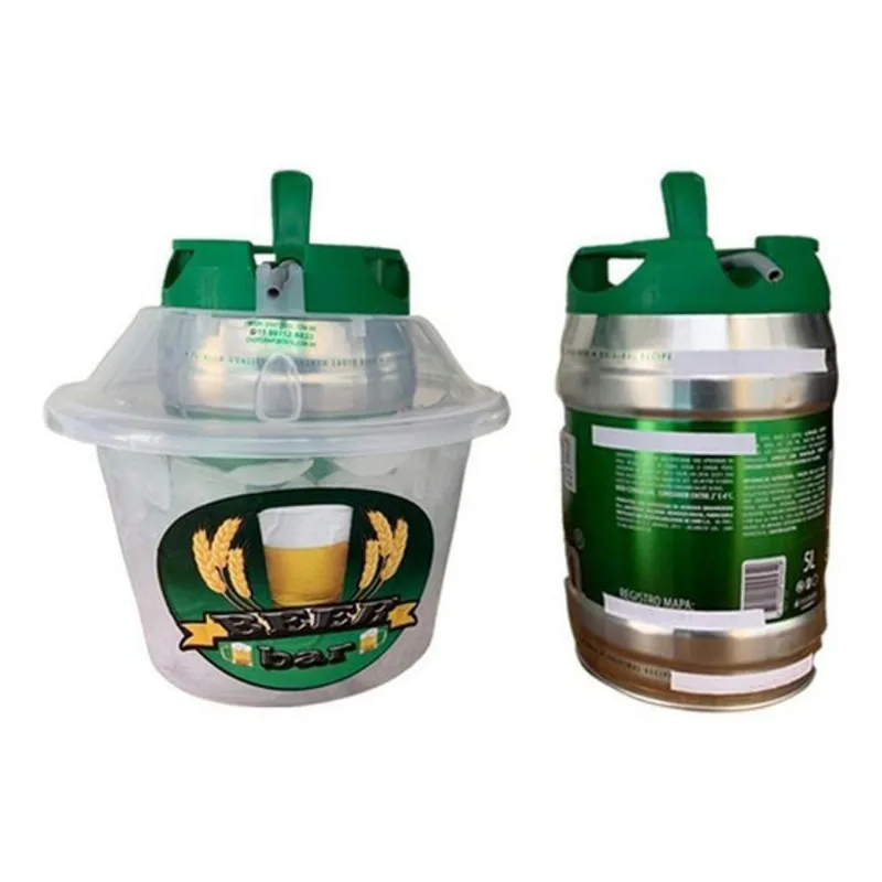 Chopeira Portátil À Gelo Normal Para Barril 5L Transparente