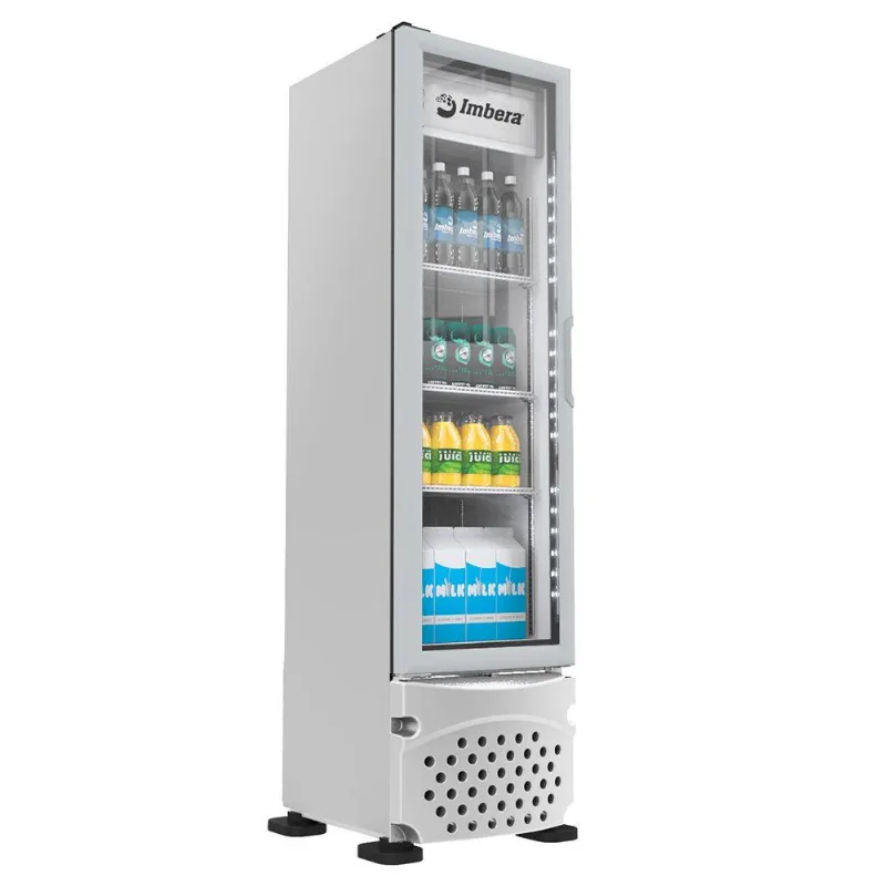Expositor Vertical Imbera 1 Porta Vidro 229L Branco 127V VR08