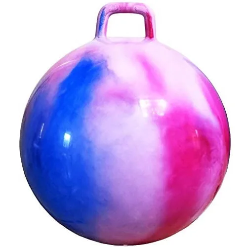 AppleRound Space Hopper Ball com bomba de ar: 20in/50cm de diâmetro para idades 7-9, Hop Ball, Kangaroo Bouncer, Hoppity Hippity Hop, Jumping Ball, Si - Não Disponível