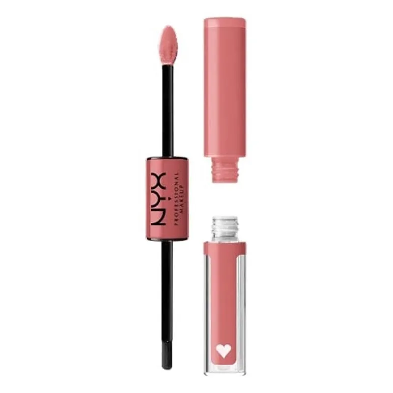 Nyx professional makeup Batom líquido alto e duradouro com brilho labial claro - Cash Flow (Light Dusty Rose)