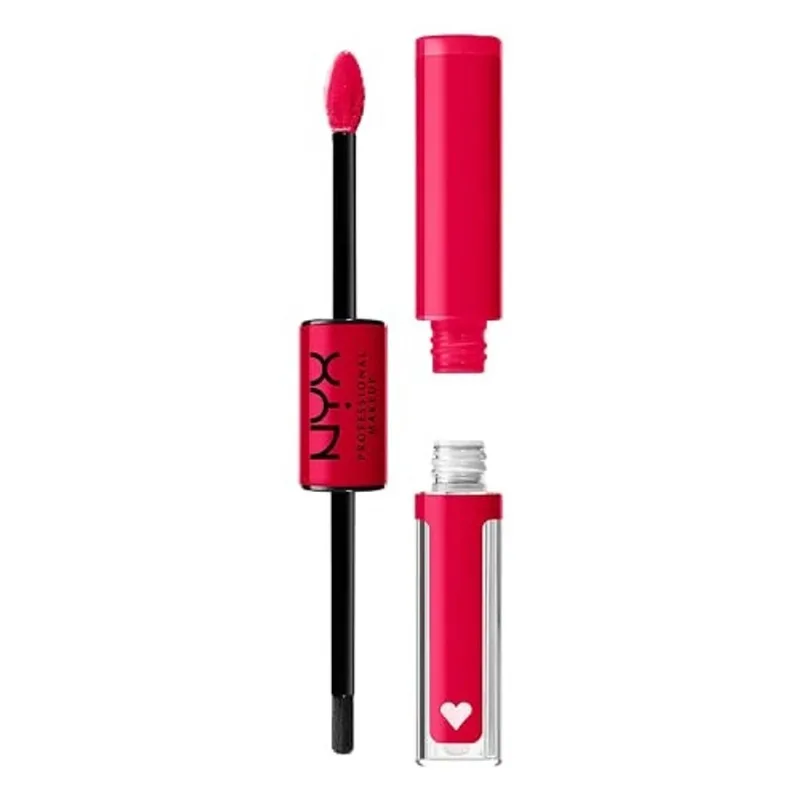 Nyx professional makeup Brilhe Batom líquido alto e duradouro com brilho labial claro - On A Mission (Vermelho Azul)