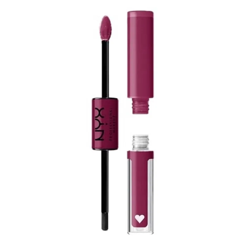 Nyx professional makeup Brilho Batom líquido alto e duradouro com gloss labial claro - Encarregado (Perfect Berry)
