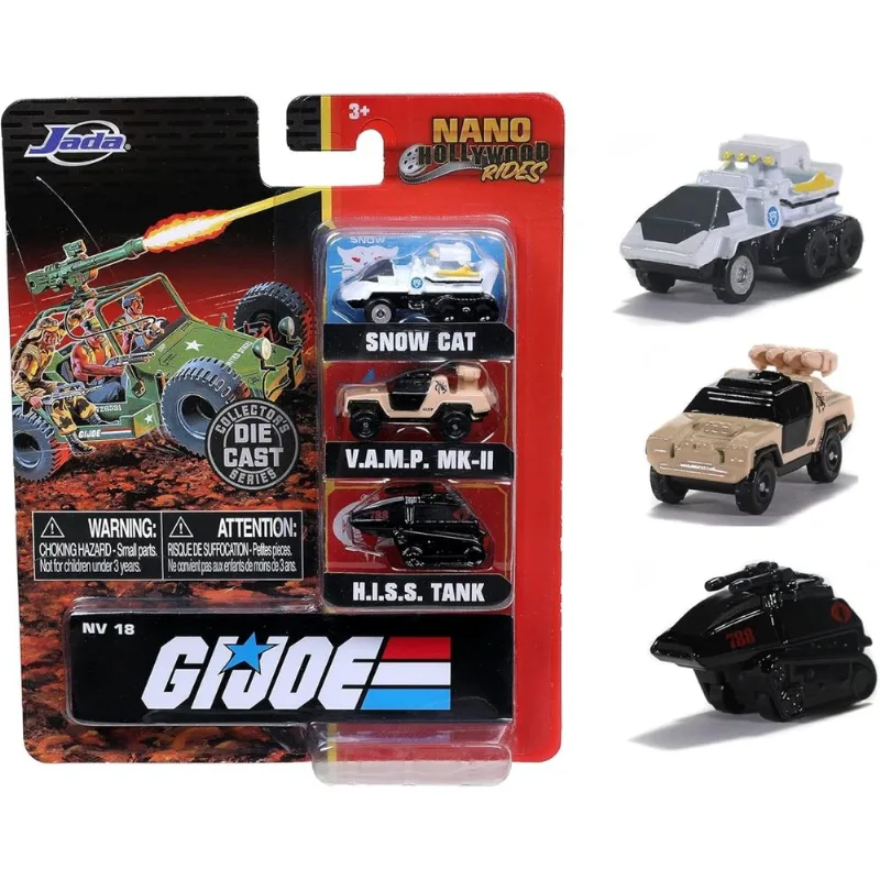 GI Joe 3 - Nano Hollywood Rides - 1,65 Polegadas - Jada Toys