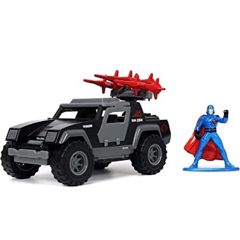 Jada Toys g. I. Joe 1:32 Stinger Die-cast Carro com 1,65 Cobra Commander Figure, Brinquedos para Crianças e Adultos